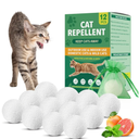 Cat Repellent Outdoor & Indoor, Cat Deterrent Outdoor Indoor, Natural Essential Oil Ball, Anti Cats Scratch for Furniture, Keep Cats Out of Yard, Keep Cats Away from Garden, Lawn Plants, 12 Packs, missing 2