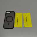 SPIDERCASE for iPhone 16e Case for iPhone 17e Case, Magnetic Translucent Matte Case with 2PCS Tempered Glass Screen Protector Slim Phone Case for iPhone 16E/17E 6.1'', Black