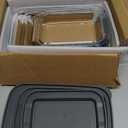 8-Piece Deep Glass Baking Dish Set with Plastic lids,Rectangular Glass Bakeware Set with Lids, Baking Pans for Lasagna, Leftovers, Cooking, Kitchen, Freezer-to-Oven and Dishwasher, Gray