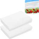 DECOHS 2 Pcs Plant Sun Protection Cloth, 20 x 10 Ft Garden Plant Shade Cloth, Non-Woven White Light Refraction Sunshade Cloth for Protecting Plants Vegetable Rows from Direct Sunlight