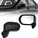 Left Driver Side Mirror Assembly Compatible with 2006-2011 Civic Non-Heated Power Manual Folding Not Compatible with Civic Coupe & Civic Del Sol Match to Black 76250SNEA01 (3Pins)