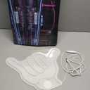 Neon Signs Shaka Hand Gesture Hang Hand Symbol LED Light for Wall Decor Aloha Hawaiian Greeting Lamp "15.7x12.4" for Home Bedroom Restaurants Retail Shops Bar Party(White)