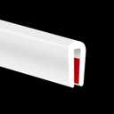 Rubber Edge Trim, Flexible Baby Proof Edge Trims for Sharp Edges, 1/16" U Channel Edge Protector, Self-Adhesive Edge Guards for Car Doors and Sheet Metal Parts, 10Ft, White Color, Silicone Material
