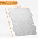 WB39X10034 Microwave waveguide Cover is Suitable for GE Microwave waveguide Cover Replacement, 3-7/8x4-1/4 inches (Thickened), Packed in PE Packaging Box, Equipped with Two Microwave Locking Buttons.