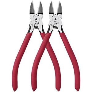 IGAN-P6 Wire Cutters (Pack of 2), 6-inch Ultra Sharp & Powerful Side-cutting Pliers with Longer Flush Cutting Edge, Ideal Wire Cutter for Crafts, Floral, Electrical & Any Clean Cut Needs