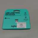 Logitech Unifying Receiver, 2.4 GHz Wireless Technology, USB Plug Compatible with all Logitech Unifying Devices like Wireless Mouse and Keyboard, PC / Mac / Laptop - Black