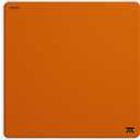 Fnatic Max Focus 3 XL Pro Gaming Mouse Pad, Orange Smooth Cloth Control Surface, Water Resistant Coating, for Esports with Non-Slip Poron Foam Base, Micro-Knit Stitched Edges (18.9" x 18.9" x 0.24")