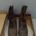 Wolverine Men's Rancher 10" Square Toe Steel Toe Work Boot (12 X-Wide, Dk Brown/Rust)