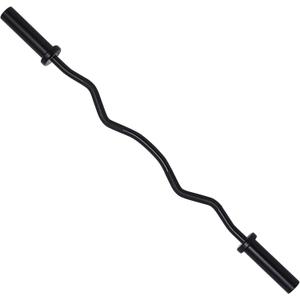 Olympic Barbell Bar 48", 2-Inch Curl Bar for Weight Lifting, Hip Thrusts, Squat, Biceps-Home Gym Weight Bar, Chrome Curling Bar for 2 Inch Weight Plates (Black)
