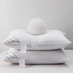 Natural Goose Down&Feather Pair Hotel Pillows Insert for Side and Back Sleepers, Set of 2 Bedding Soft Pillows 100% Soft Cotton Standard 20x26in (White)