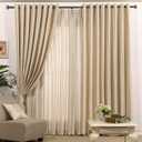Industrial Curtain Rods, Matte Black Curtain Rods, Window Treatment Curtain Rod 1 Inch Diameter Kitchen Curtain Pole with Square Finials, Rust-Resistant 72-144 Inches Adjustable,Black