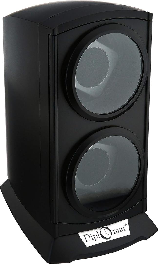 Diplomat 31-497 Matte Black Finish Watch Winder