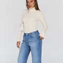 Trendy Queen Women's Turtleneck Long Sleeve Shirts Basic Underwear Tops Winter Clothes 2026 (Beige, XS)