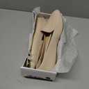 FINIWOR Loafers for Women Flats Shoes Women Pointed Toe Dress Shoes Comfortable Memory Foam Penny Loafers Slip On Shoes(Leather Beige 6/37)