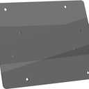 Flat Clear License Plate Cover 2 Pack of Heavy Duty Shields Unbreakable (Clear-B)