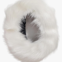 Mangroo Winter Warm Faux Fur Hat Fluffy Emptyless Beanies Cap with Ear Protective Ushanka Bomber Hats White