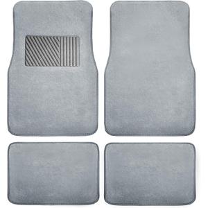 FH Group F14403GRAY Gray Carpet Floor Mat with Heel Pad (Deluxe)