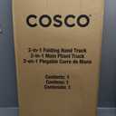 Cosco Shifter Folding Hand Truck/Cart - Heavy Duty Steel Frame, 300lbs Capacity, Black