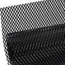 AggAuto Universal 40"x13" Car Grill Mesh - Aluminum Alloy Automotive Grille Insert Bumper Honeycomb Hole 6mm Spacing 2mm, One of the Most Multifunctional Shape Grids 100x33cm Black