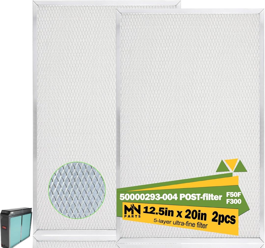 Upgraded 50000293-004 Post Filter Replacement for Honey in Well Cleaner F300 F50F 20" X 12.5" Electronic Air Filter For the F300E F300A F50F F58F 2 Packs