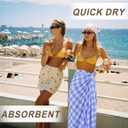 2 Packs Checkered Plaid Travel Towel Turkish Towel Beach Vacation Essentials Blanket Quick Dry Lightweight Hawaii Summer Necessities Europe Mexico Costa Rica Florida Trip Airplane Accessories Flight