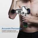 Massage Gun for Athletes- Handheld Deep Tissue Massager, Portable Muscle Massager, Percussion Massage Device, Muscle Recovery Pain Relief Shoulder Massage for Gym Office Home Post-Workout (Black)