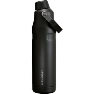 Stanley IceFlow Fast Flow Water Bottle 36 oz | Angled Spout Lid | Lightweight and Leakproof for Travel and Sports | Insulated Stainless Steel | BPA-Free | Black 2.0