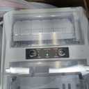 Sweetcrispy Countertop Ice Maker - 9 Cubes in 6 Mins, 26lbs/24Hrs, 2-Size Bullet Ice, Self-Cleaning Portable Ice Machine with Quiet Operation for Home Office Camping, White