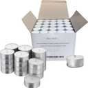 Tea Light Candles in Metal Cups - 4.5 Hours Clean, Long Burning White Unscented - 250 Votive Candles Bulk for Romantic Dinner, Wedding, Spa & Hotels by PARNOO