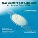Heeled Sandals Hydrocolloid Blister Bandages- Welnove 28ct Water Resistant Blisters Pads- Adhesive Blister Pad for Heel, Foot, Toe - Gel Blister Chshions for Prevention & Recovery (Toe Pack)