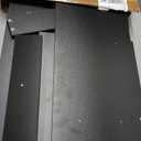 Podium Stand for Lectern Presentation Church Classroom, Pulpit with Wooden Heavy Base, Black Podium for Lecture, Wedding Speech