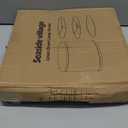 Beige Drum Lamp Shade, 13" Top x 13" Bottom x 10" High, Two Different Top Rings (Spider and UNO Fitter), Lamp Shade for Table Lamps Floor Lamps, Natural Linen Lampshade Replacement, Assembly Required