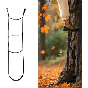 Lyreh 3-Step Hunting Climbing Aider, 5.3ft Lightweight Tree Stand Steps Easy-to-Use Rope Ladder for Outdoor Climbing, Pools, Boats, Rescue Use, Hunting Accessories