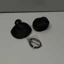 CJL HAIR 2PCs Small Cute Messy Bun Hair Piece for Thin Hair Women Mini Synthetic Curly Bun Scrunchies Updo Hairpieces Black