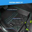 Nilight TPE Floor Mats for Nissan Pathfinder 8 Seater 2022-2026 / Infiniti QX60 7 Seater 2022 2023 2024 2025 2026 All Weather Custom Fit Heavy Duty Floor Liners