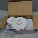 Electric Spin Scrubber, Bathroom Shower Electric Scrubber for Cleaning Tub/Tile/Floor/Sink/Window, Power Cleaning Brush Rechargeable Cordless with 4 Replaceable Cleaner Brush Heads (01 Classic Grey)