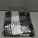 Cotton Buffalo Plaid Rug 2'x3' Black and White Checked Rug Washable Doormats Indoor Outdoor Rugs for Layered Front Door Mats, Porch, Kitchen, Farmhouse, Entryway, Size 90x150cm