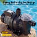 In/Above Ground Pool Pump High Flow Self Primming Swimming Pool Pump, 115V High Efficiency Pump for Above Ground Pools Pond Hot Tubs Spas, 7FT Power Cord, Quiet Operation (1.1 HP, 3962 GPH)