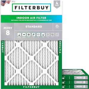 Filterbuy 19.88x21.5x1 Air Filter MERV 8 Dust & Allergy Defense (4-Pack)
Electrostatic Pleated HVAC AC Furnace Filters Replacement, Made in USA (Actual Size: 19.88 x 21.50 x 0.75)