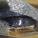 YOUBET 125PCS Blue Plastic Plates - Navy Blue Disposable Plates With Gold Rim Include 25 Dinner Plate, 25 Dessert Plate, 75 Gold Silverware Cutlery for Party & Wedding Graduation, 10.25/7.5 inch