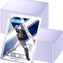 32ct Topload for Cards, JIQEZNL 35pt Hard Card Sleeves, 3" x 4" Card Sleeves Hard Plastic, Card Sleeve for Trading Cards, Rigid Pokemon Card Protectors Hard Plastic for MTG, Yugioh, Baseball, Sports