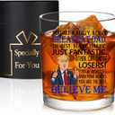 Best Great Cat Dad Gifts, You're a Really Great Cat Dad Whiskey Glass, Funny Birthday Father's Day Gifts for Father from Daughter Son 10 Ounce Old Fashioned Glass with Gift Box