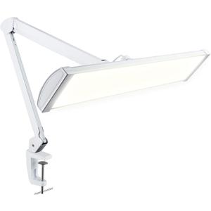 Neatfi 3,500 Lumens LED Desk Lamp 45W Dimmable Task Light | Adjustable Color Temperature | 3 Light Modes | 540 SMD LEDs | Reading, Craft, Workbench & Office (White-2, 26-Inch Wide Shade)