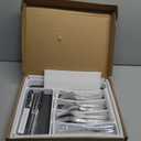 49-Piece Silverware Set with Organizer, Heavy Duty Stainless Steel Flatware Set for 8, Cutlery Utensil Sets with Steak Knives, Rust-proof, Mirror Polished, Dishwasher Safe, Heavy Duty