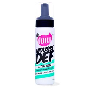 The Doux Multi-Use Mousse for Curly Hair  The Doux Mousse Def Texture Foam for Styling, Curl Definition, Volume & Shine  Curl Cream Alternative for Textured Hair & Natural Hair Styles