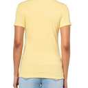 Eddie Bauer Womens Women's Petite Short Sleeve Favorite Vneck Tee (Large, Yellow)