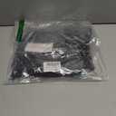 Womens Summer Dresses 2025 Casual Tie Front Short Sleeve A Line Midi Shirt Dress Beach Vacation Clothes (Black, S)