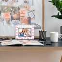 Nonna Gifts Picture Frame 4x6, Nonnas Pink Bow Wooden Picture Frame, Christmas Mothers Day Birthday Gifts for Nonnas Grandma, Best Nonna Ever Decorative Photo Frames for Table Desk Decor