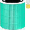 Core 400S Toxin Absorber Replacement Filter for LEVOIT Core 400S and Core400S-P/Core 400S-rf Air Purifier,3-in-1 True H13 HEPA Activated Carbon Pre-Filter,Core400S-RF-TX (LRF-C401-GUS),1 Pack,Green