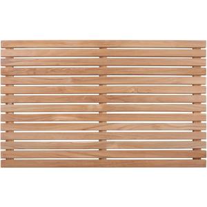 Nordic Style Premium Teak Shower + Bath Mat for Indoor + Outdoor Use | Non-Slip Wooden Platform for Spa, Sauna, Shower, Pool, Bath, Hot Tub | Flooring Decor and Protector (31.4" x 19.6" (Rectangular), Natural Finish)